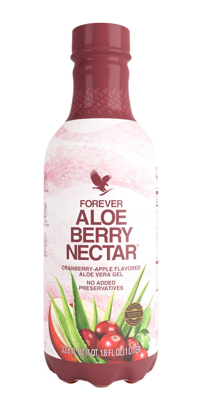Forever Living Aloe Berry Nectar 1L – 90.7% Pure Aloe Vera, Cranberries & Apples | No Preservatives