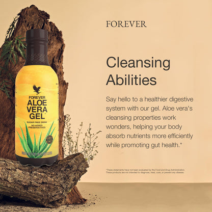 Forever Living Aloe Vera Gel – Pure Inner Leaf Juice, 99.7% Aloe, Preservative-Free, 33.8 fl oz