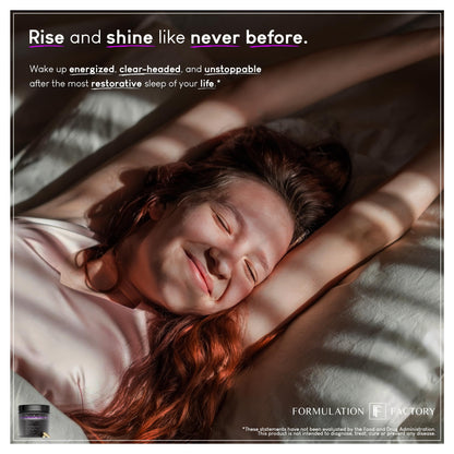 Formulation Factory The Night Before 10-in-1 Sleep Aid – 120 Caps (Melatonin-Free)