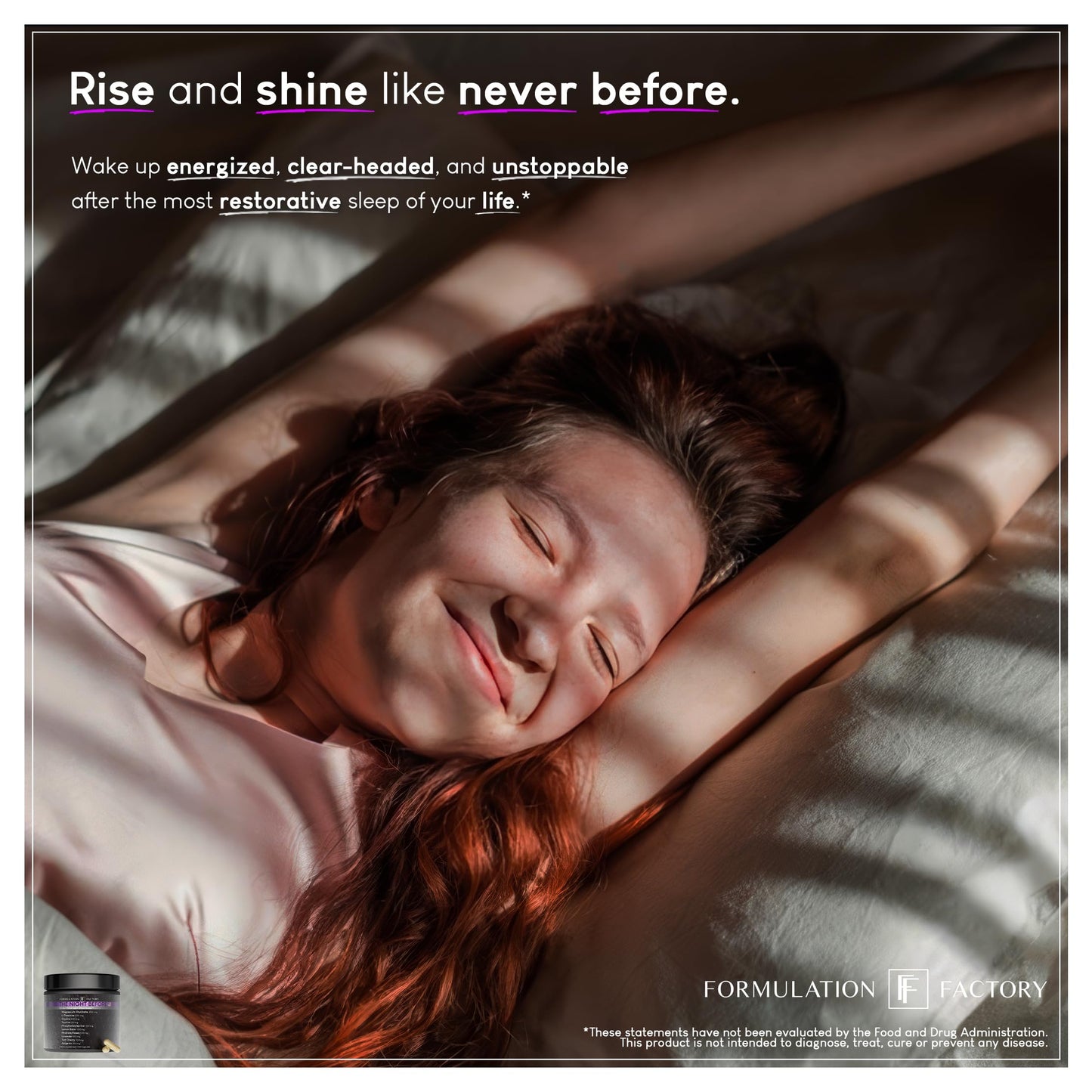 Formulation Factory The Night Before 10-in-1 Midnight Maximizer Sleep Supplement — Magnesium Glycinate, L-Theanine & More (360 Capsules, 6 Months)