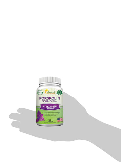Forskolin 500mg Max Strength – 180 Capsules | aSquared Nutrition