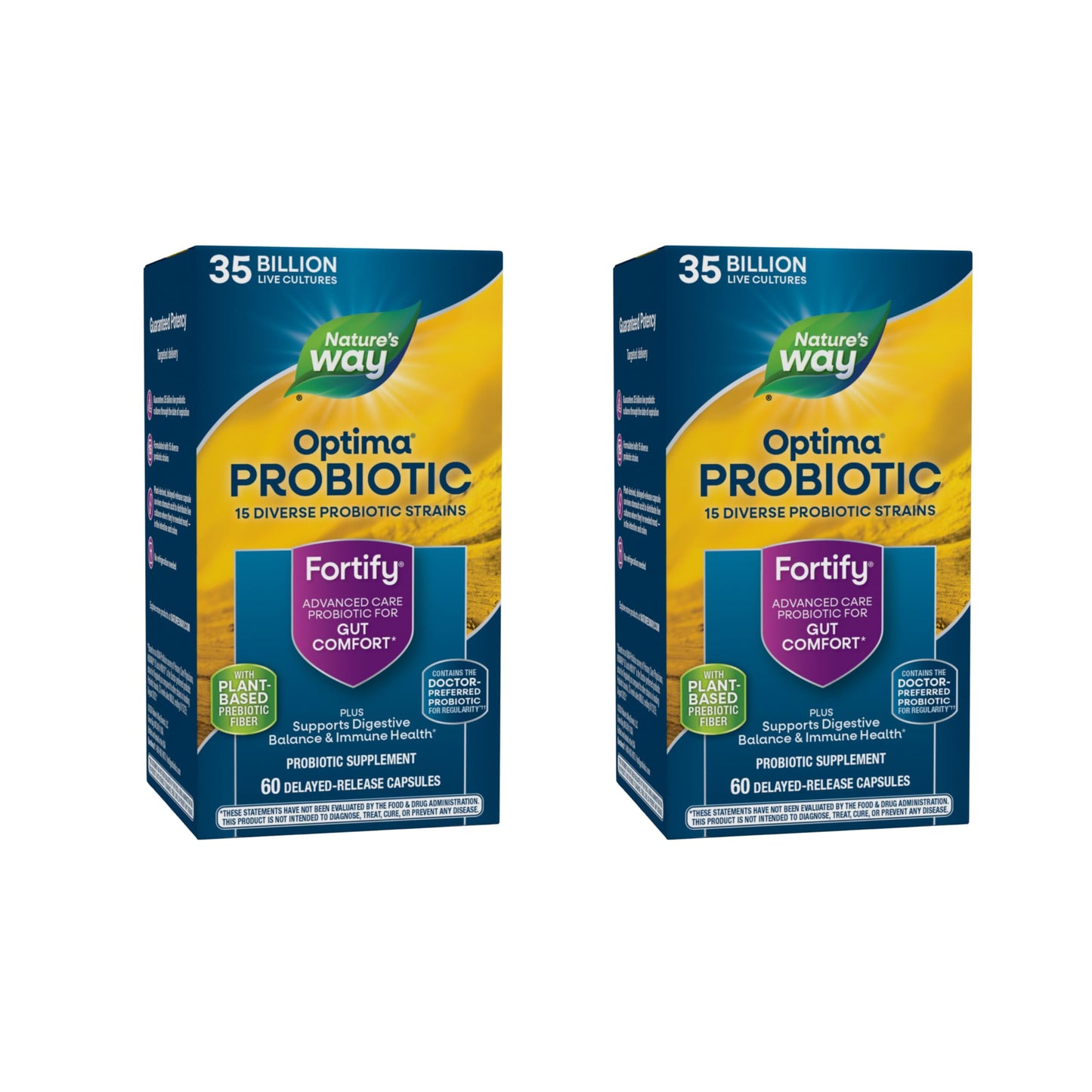 Nature's Way Fortify Optima Probiotic – 35B CFU, 14 Strains, 2-Pack