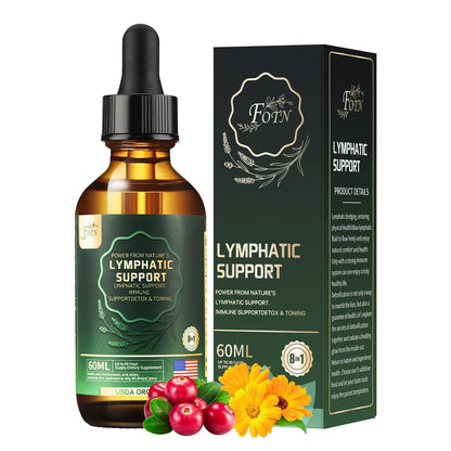FOTN Lymphatic Drainage Drops - Organic Herbal Supplements | Immune Support