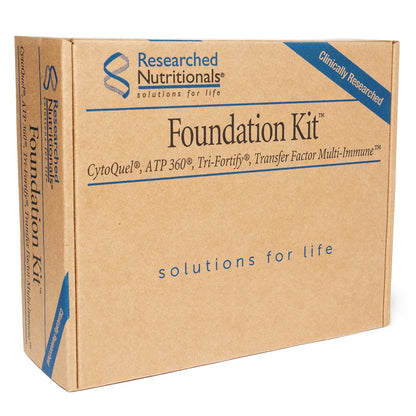 Researched Nutritionals Foundation Kit: Tri-Fortify Glutathione, Transfer-Factor Multi Immune, ATP 360 & CytoQuel