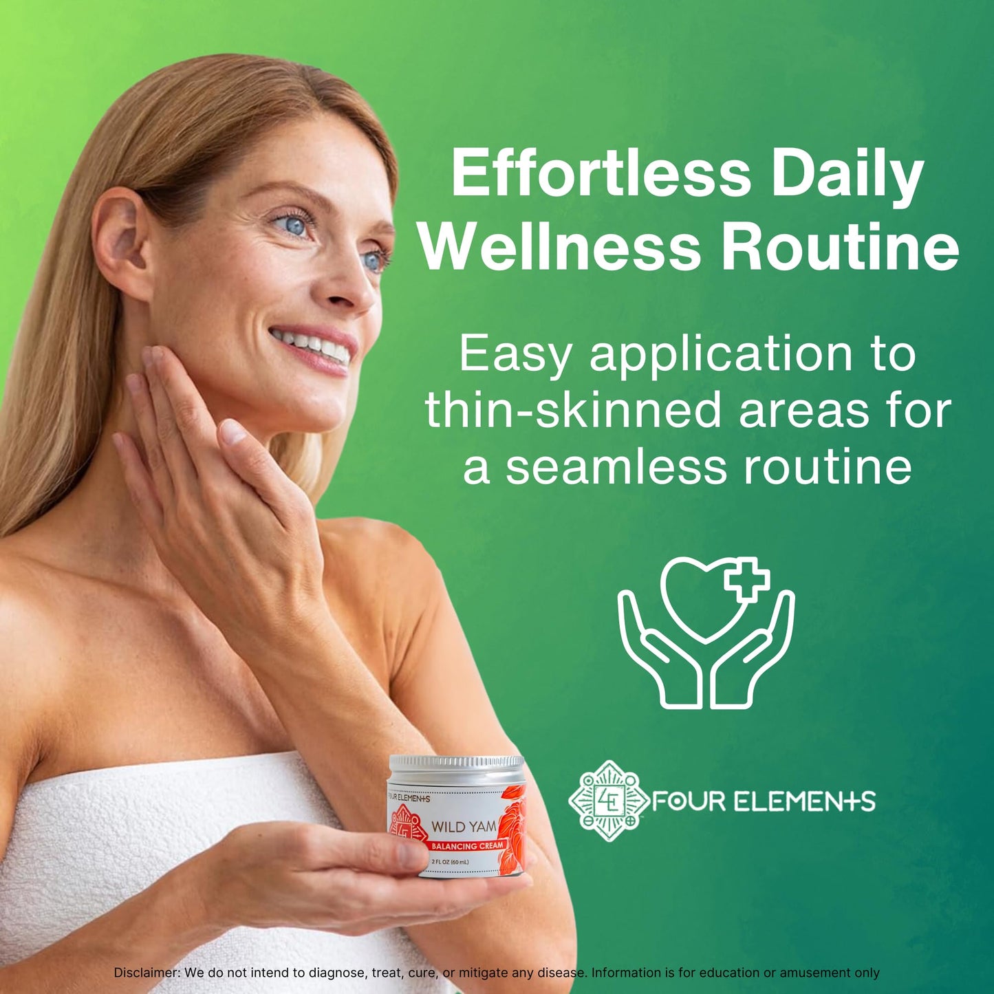 Four Elements 4E Wild Yam Balancing Cream 2 OZ — Award-Winning USA Made