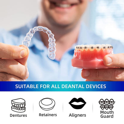 Y-Kelin Retainer & Denture Cleaner – 120 Tablets Mint for 4 Months | Removes Stains, Plaque & Odors