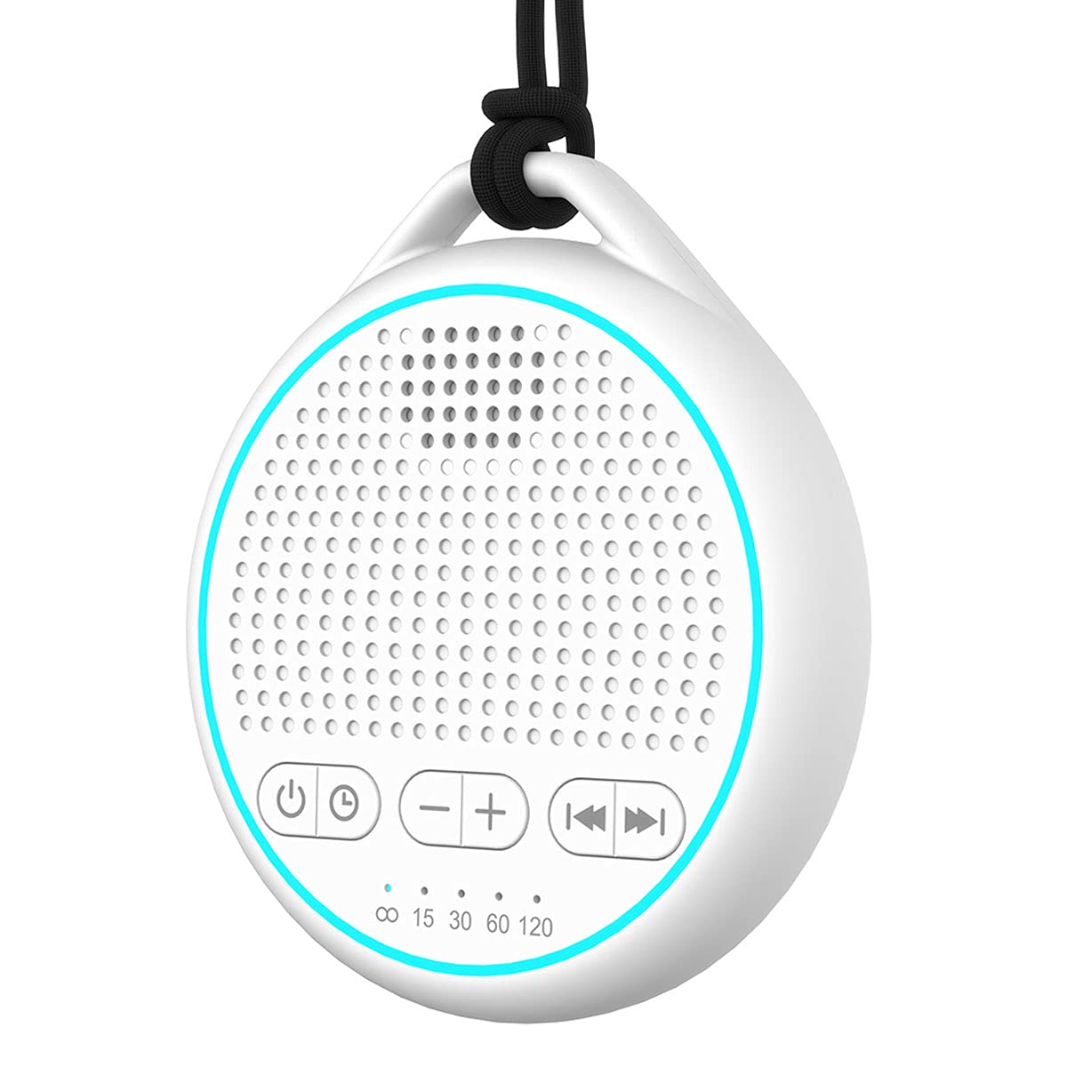 Fourair White Noise Sound Machine – 25 Soothing Sounds, Rechargeable & Portable, 32 Volume Levels, 5 Timers