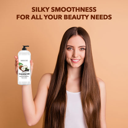 Majestic Pure Fractionated Coconut Oil – 16 oz Carrier Oil