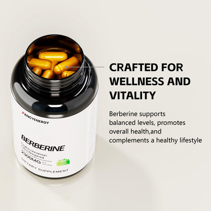 FraFr.gancia Berberine HCl with Ceylon Cinnamon & Citrus Bergamot – 120 Vegan Capsules