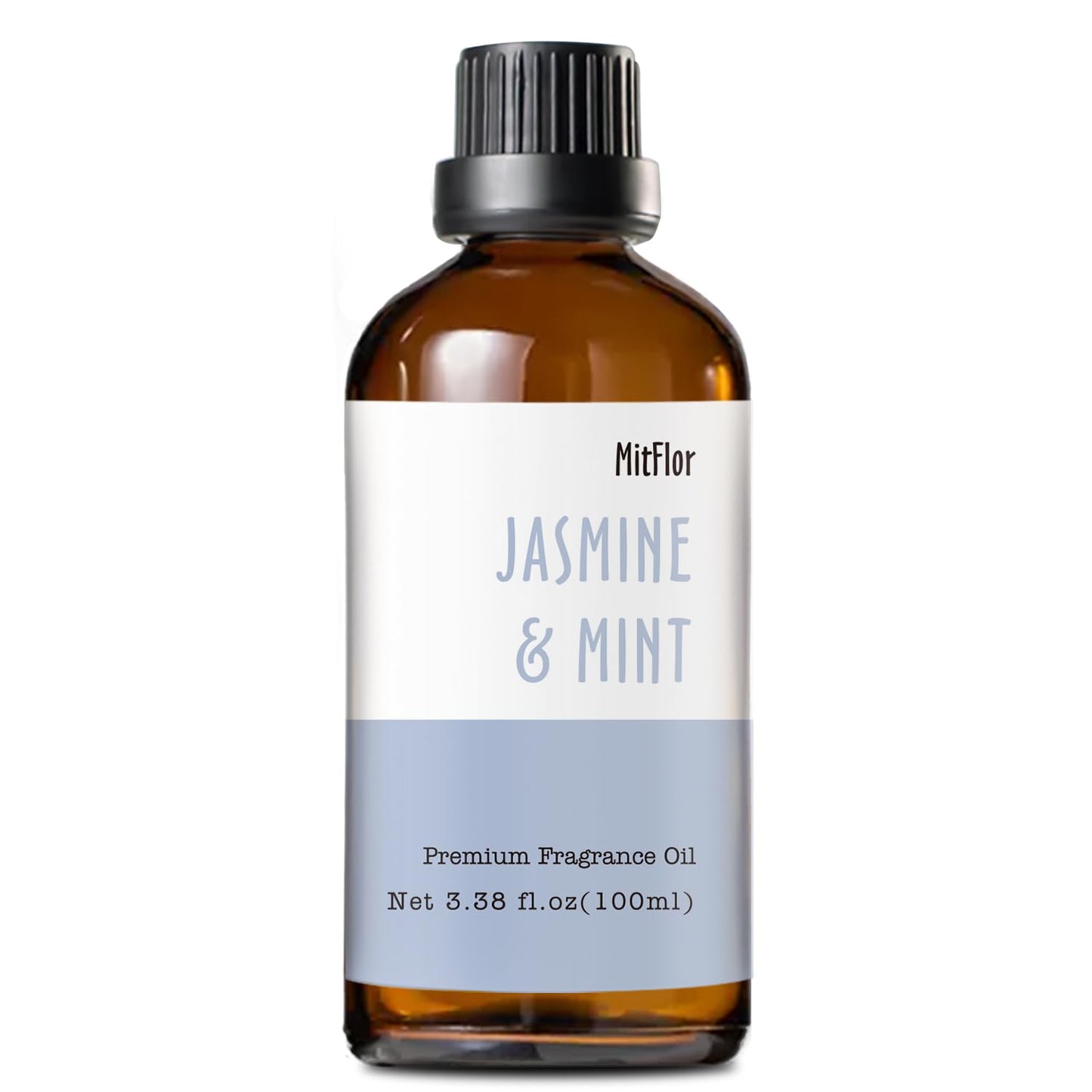 Jasmine & Mint Fragrance Oil – MitFlor 3.38 oz (100 ml) | Premium Grade for Soap, Candles & Diffusers