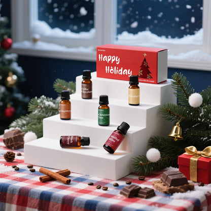 Fragrance Oil Holiday Set (6x10ml) – Aromtopia Diffuser, Candle & Soap Scents
