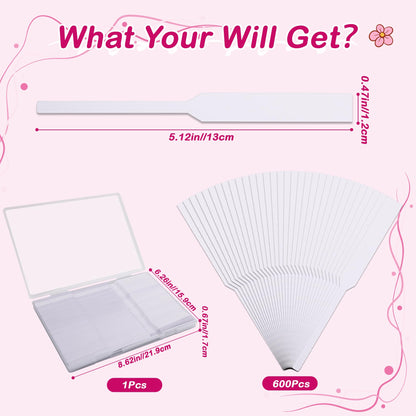 600 Pieces Perfume Tester Strips with Storage Box – Larbeti Fragrance Test Cards
