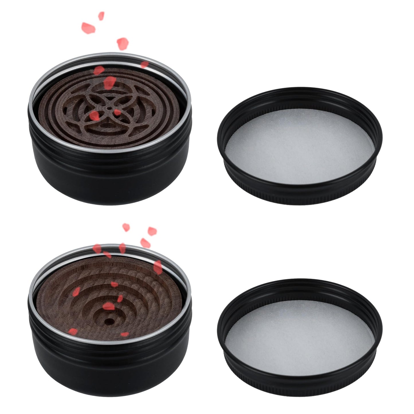 Framendino 2-Pack Wood Diffuser – Round Wooden Car Diffuser for Home, Office & Yoga