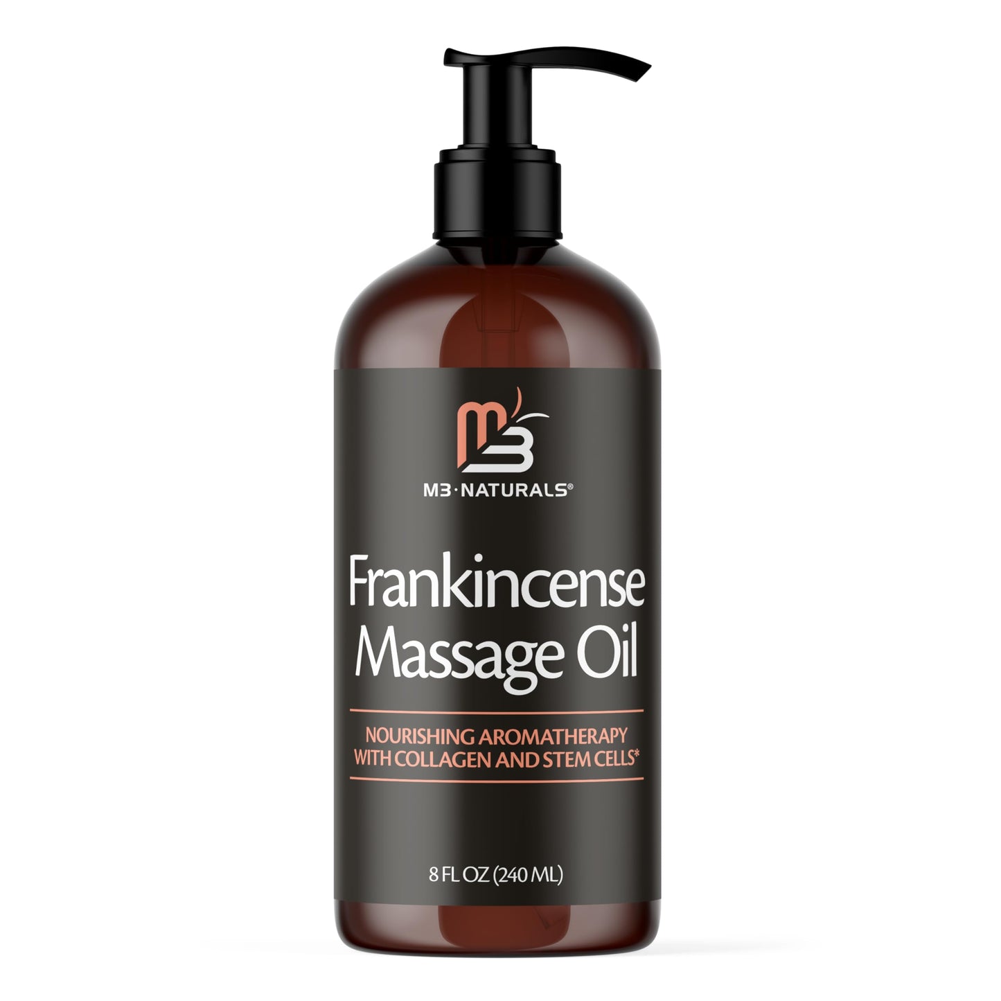 Frankincense Massage Oil for Scars, Stretch Marks & Fine Lines | M3 Naturals 8 oz