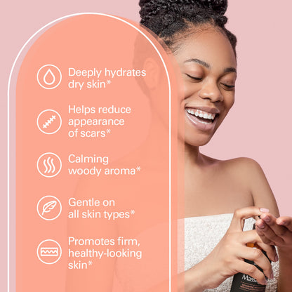 Frankincense Massage Oil for Scars, Stretch Marks & Fine Lines | M3 Naturals 8 oz