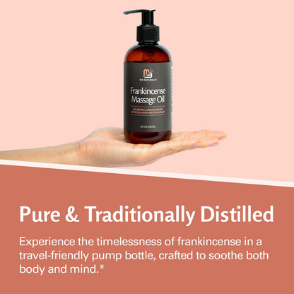 Frankincense Massage Oil for Scars, Stretch Marks & Fine Lines | M3 Naturals 8 oz