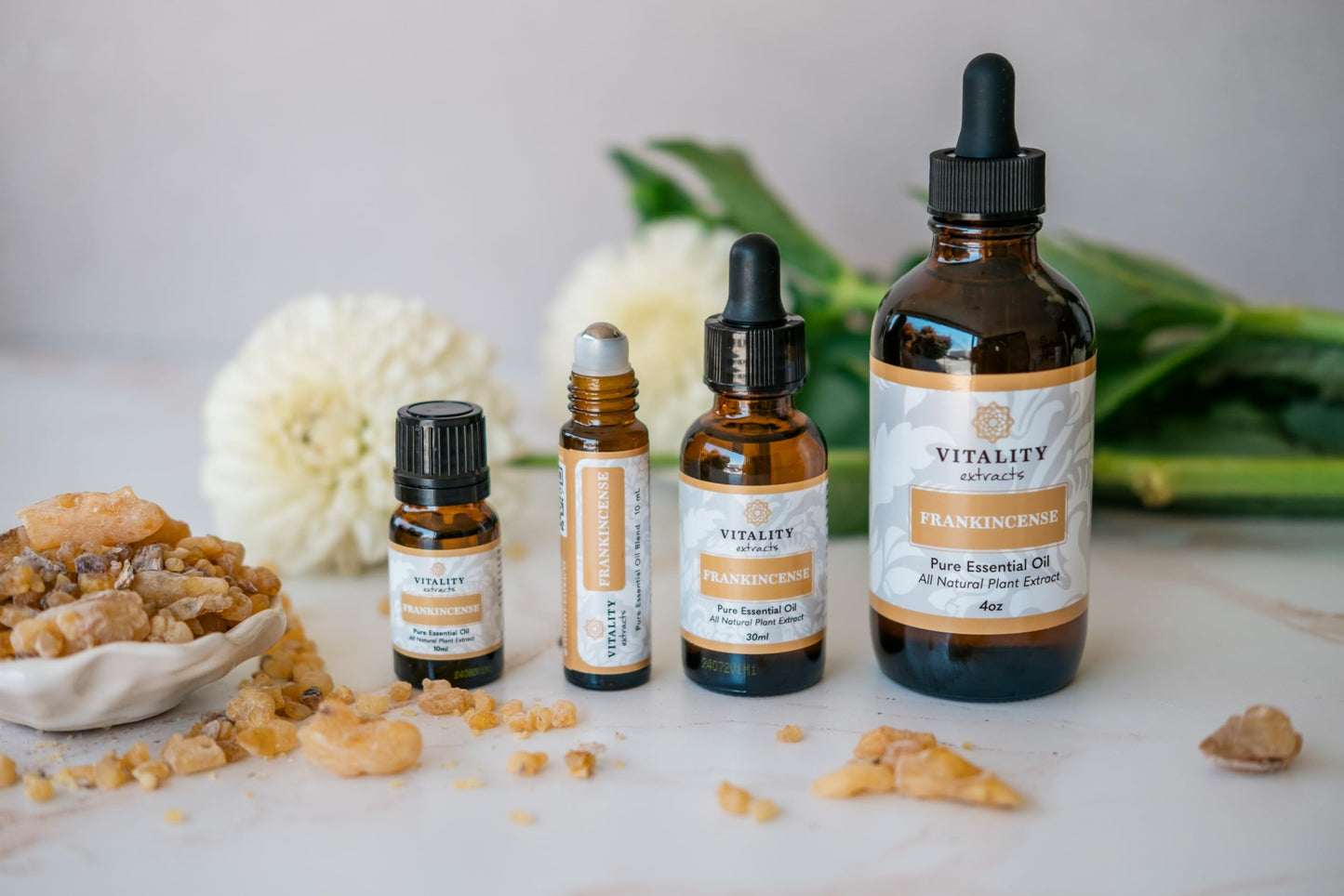 Vitality Extracts Frankincense Essential Oil – 10ml Roll-On | Boswellia Serrata, Aromatherapy & Skin Care