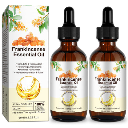 2 Pack Frankincense Essential Oil - 60 ml | Pure & Natural Premium Grade