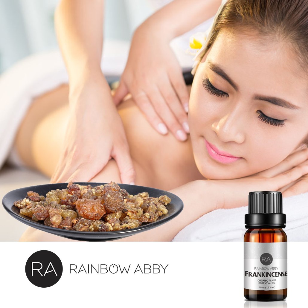 2-Pack Frankincense Essential Oil – 100% Pure Organic Frankincense Oil for Diffuser, Massage & Skin Care (2x10ml)