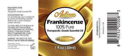 Artizen Frankincense Essential Oil - 30ml (1 oz) - 100% Pure