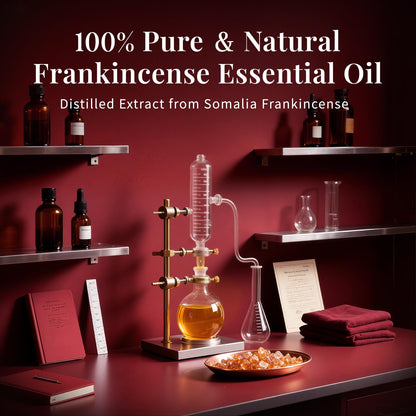 SU JUABA Frankincense Essential Oil – 4oz/118ml, 100% Pure for Skin, Diffuser & Aromatherapy