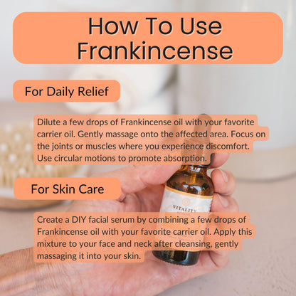 Vitality Extracts Frankincense Essential Oil 30ml | Aromatherapy, Skin Care