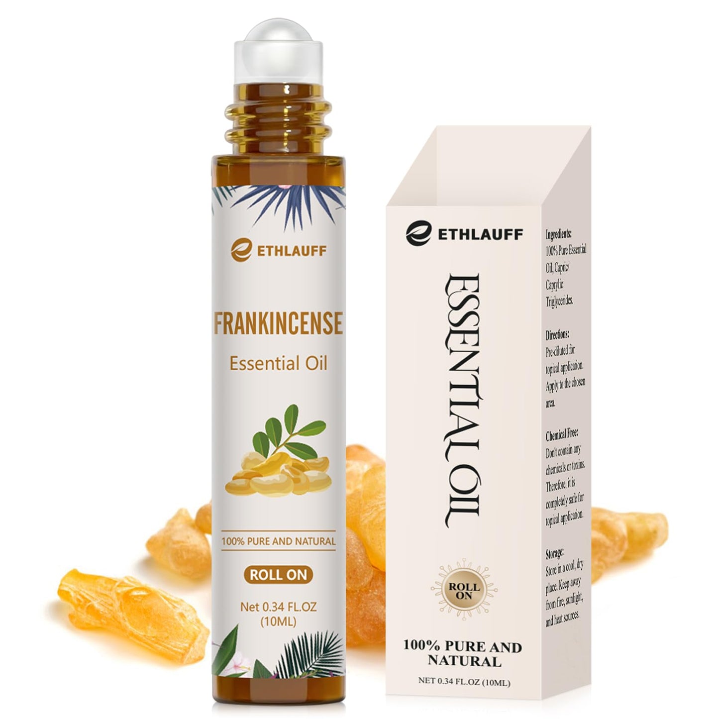 Frankincense Essential Oil Roll-On 10ml – Skin Care & Stress Relief