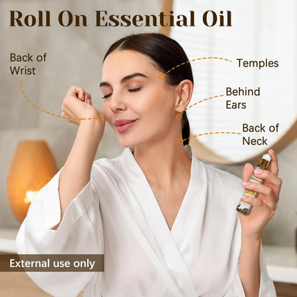 Frankincense Essential Oil Roll-On 10ml – Skin Care & Stress Relief