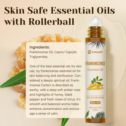 Frankincense Essential Oil Roll-On 10ml – Skin Care & Stress Relief