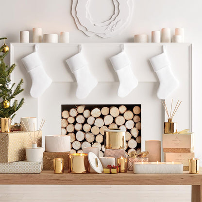 Thymes Frasier Fir Candle – Gilded Collection, 11 oz Wood Grain Ceramic with 24K Gold Rim