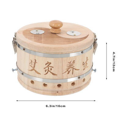 FRCOLOR Wood Moxibustion Box – Adjustable Moxa Burner & Home Therapy Case