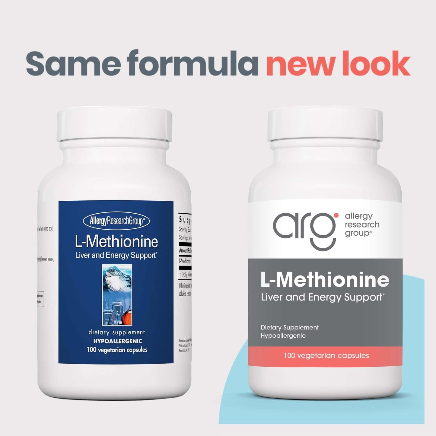 L-Methionine 500mg – Liver & Energy Support | Allergy Research Group | Vegetarian Capsules (100 Count)