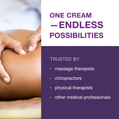 Free-Up Professional Massage Cream – Fragrance-Free, Non-Greasy, 16 oz Jar
