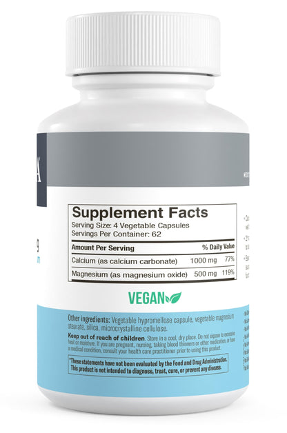 Freeda Super Cal/Mag – Kosher Vegan Calcium Magnesium for Bone Health