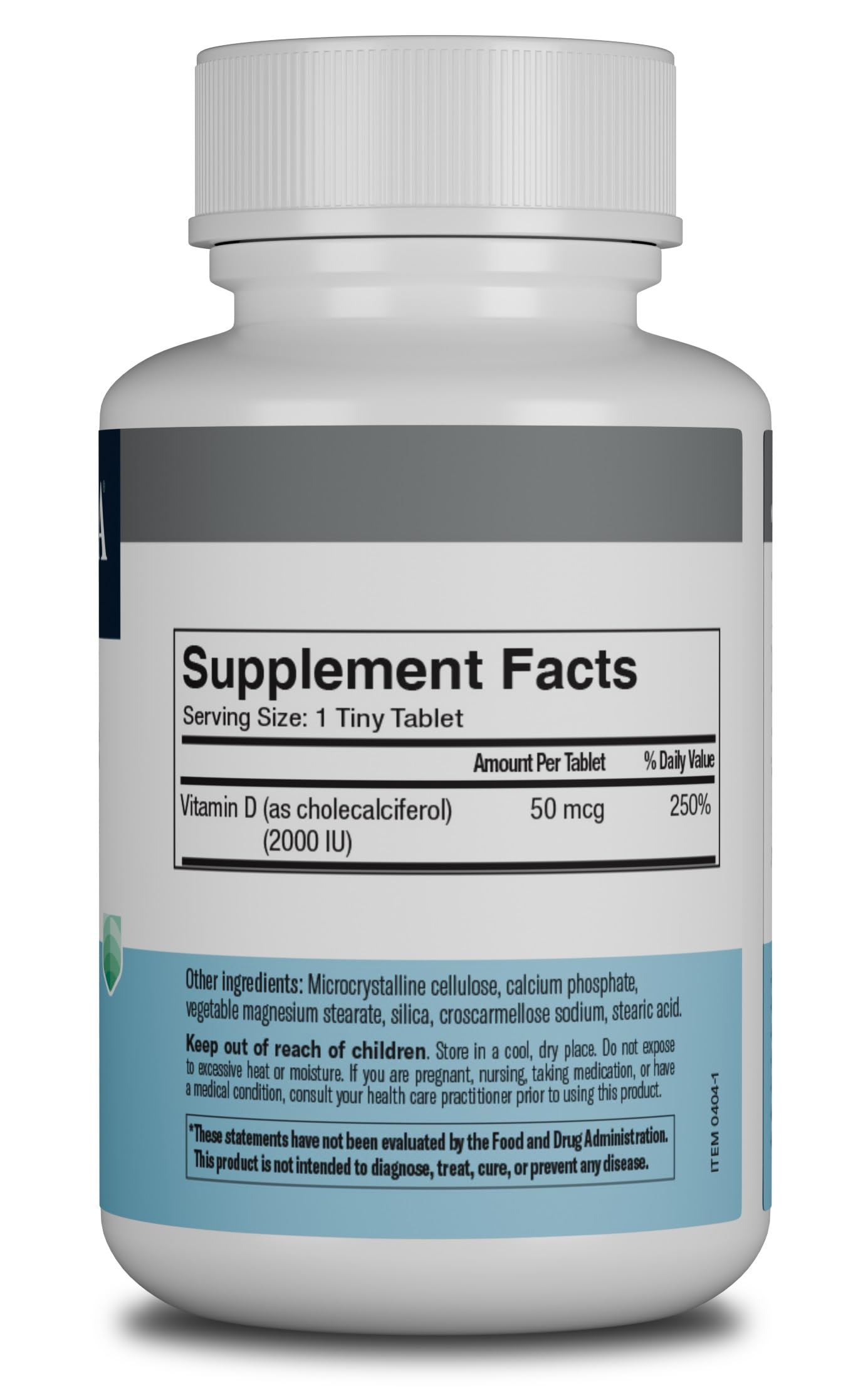 FREEDA Vitamin D3-2000 IU – High-Potency Vitamin D for Bone Strength & Immune Support – Easy-to-Swallow Tablets – 250 Tiny Tablets