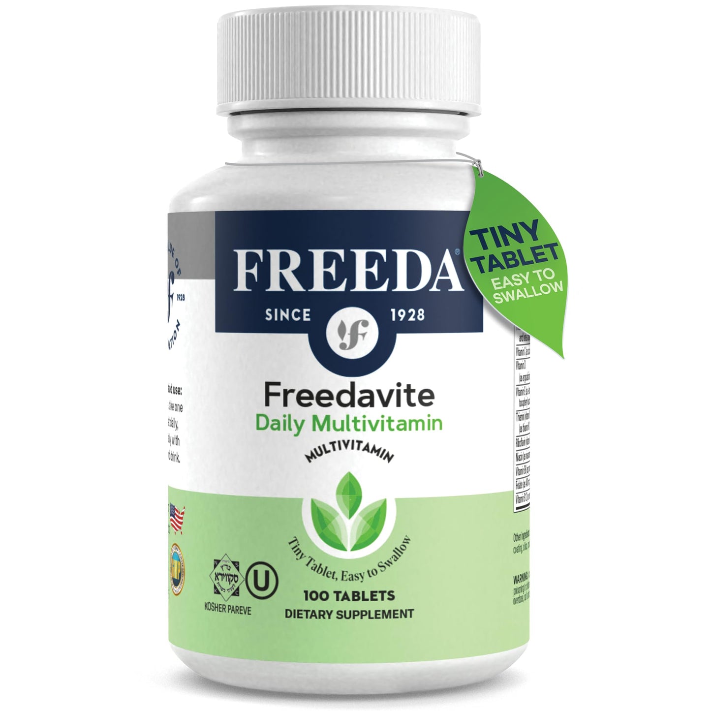 Freedavite Tiny Tablet – Moderate Multivitamin for Men & Women | 100 Count