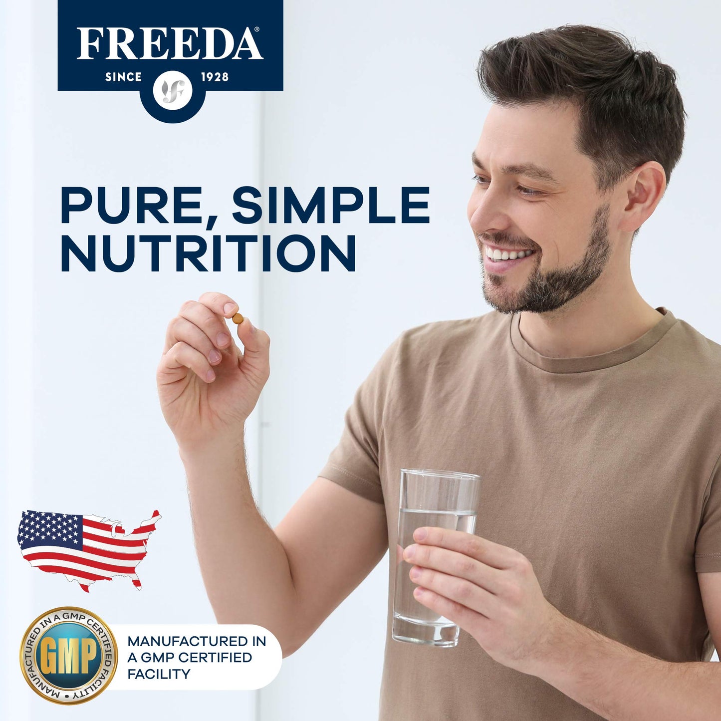 Freedavite Tiny Tablet – Moderate Multivitamin for Men & Women | 250 Count