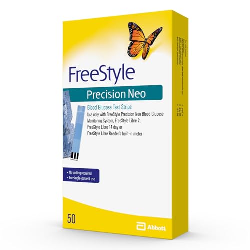 FreeStyle Precision Neo Blood Glucose Test Strips – 50 Strips