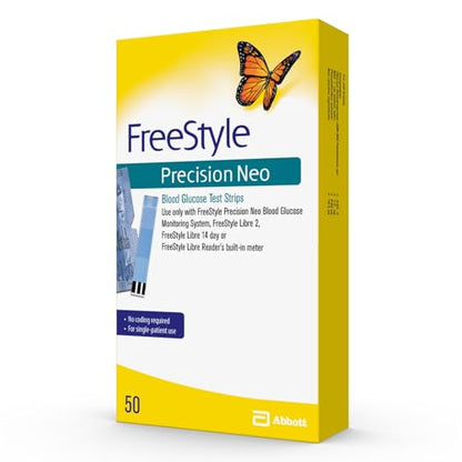 FreeStyle Precision Neo Blood Glucose Test Strips – 50 Strips