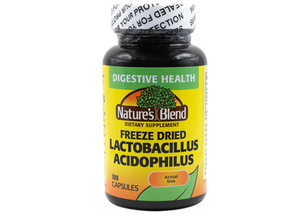 Freeze Dried Lactobacillus Acidophilus 100 Caps | Nature's Blend
