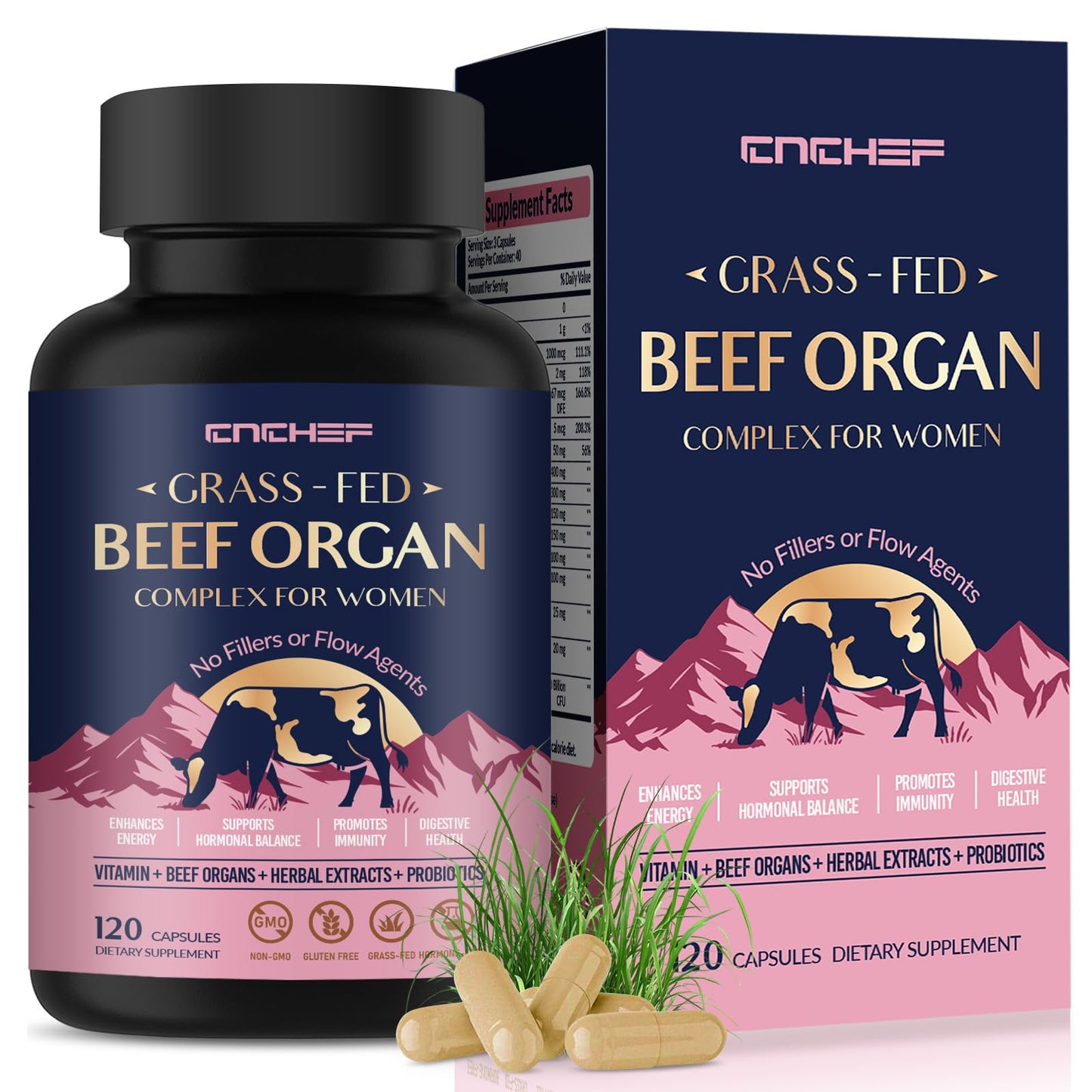 Beef Organ Supplement for Women – Grass-Fed Offal Blend, Hormone Balance & Energy