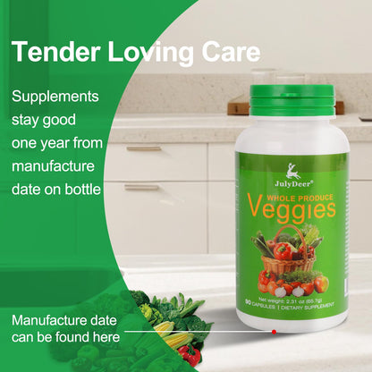 Fruit & Veggies Supplement – 2 Bottles (180 Vegetarian Capsules) | Balance of Natural