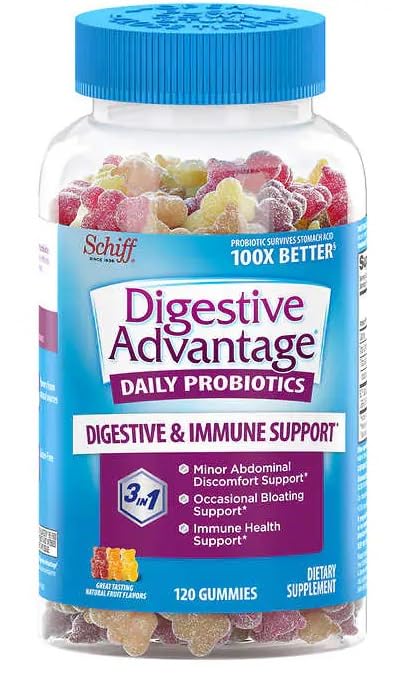 FrenchGlory Digestive-Advantage Daily Probiotics 120 Gummies