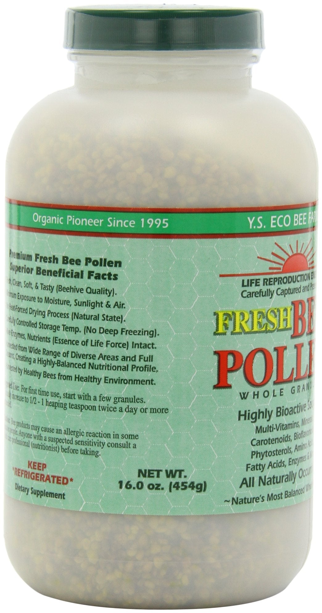 Fresh Bee Pollen Whole Granules - 16 oz | Nutrient-Rich Superfood