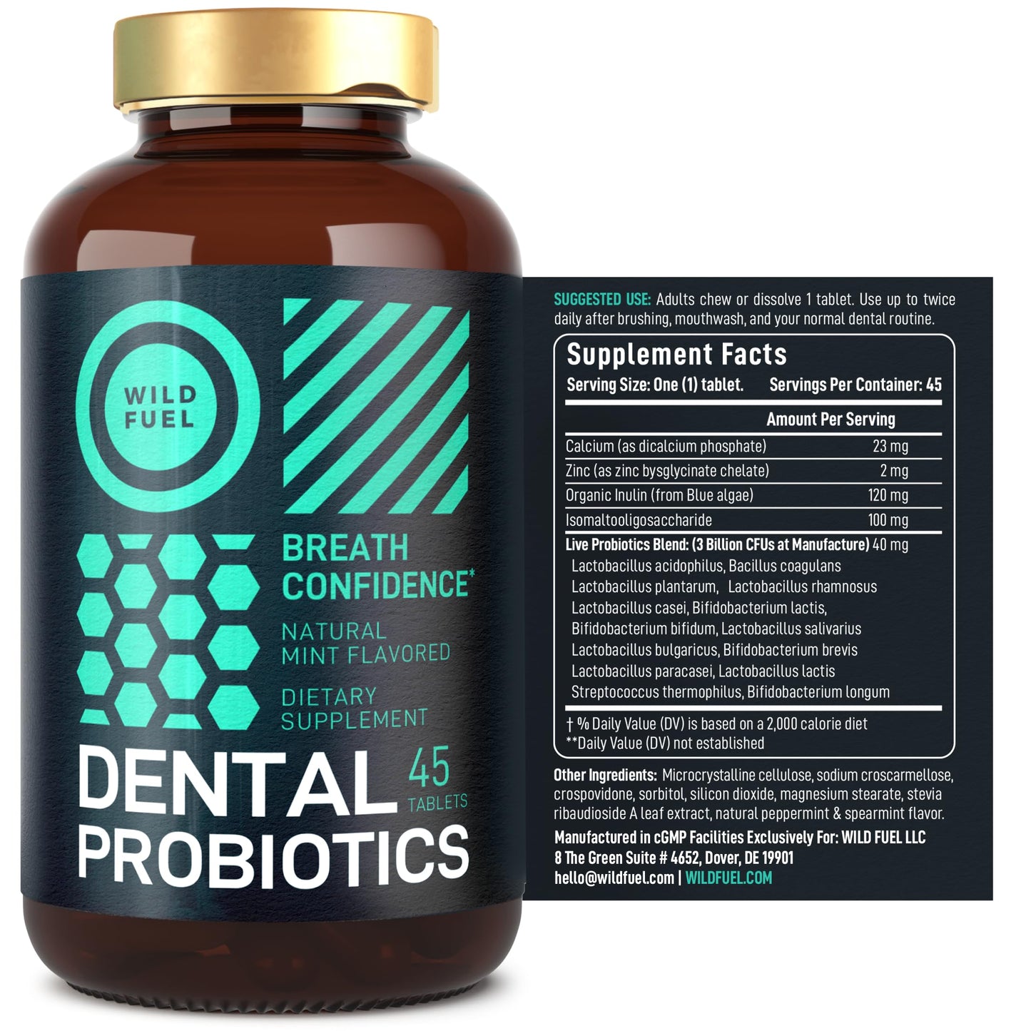 Oral Probiotics for Bad Breath | Dental Probiotics for Teeth & Gums | 3B CFU