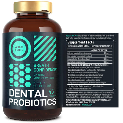 Oral Probiotics for Bad Breath | Dental Probiotics for Teeth & Gums | 3B CFU