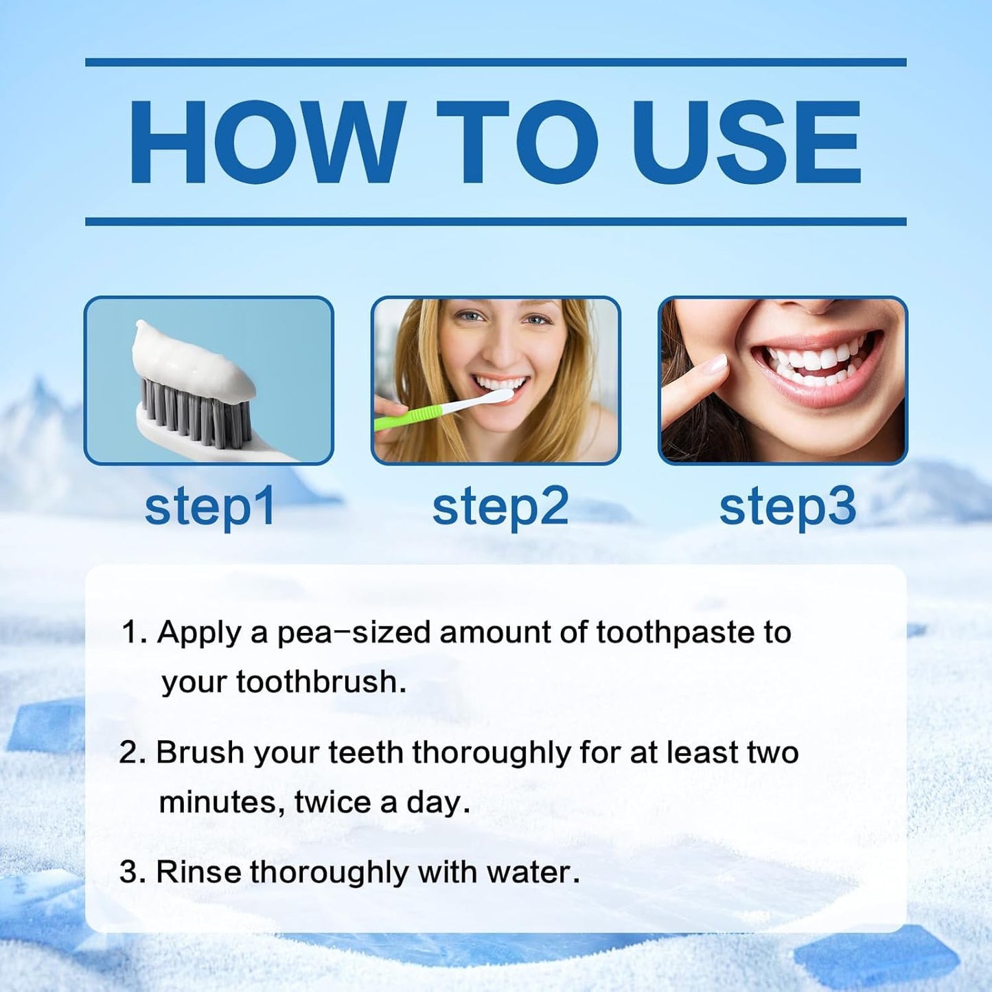 2Pcs Hydroxyapatite Toothpaste – Enamel Protection & Strengthening, Gentle Mint, 4.23oz