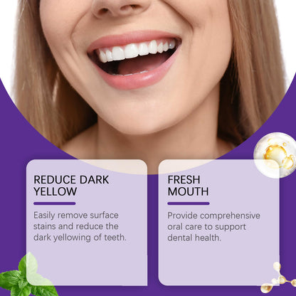 2Pcs Teeth Restoration Mineral Powder - Purple Whitening Mineral Powder for Fresh Breath, Strengthens Teeth & Gums - Gentle & Non-Irritating