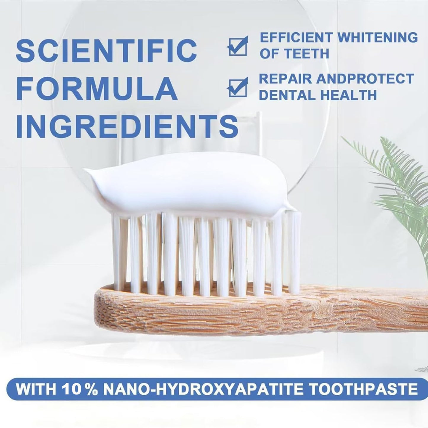 10% Nano Hydroxyapatite Toothpaste – Enamel Repair, Teeth Strengthening, Fluoride Free (4.23 oz) - Gentle Mint