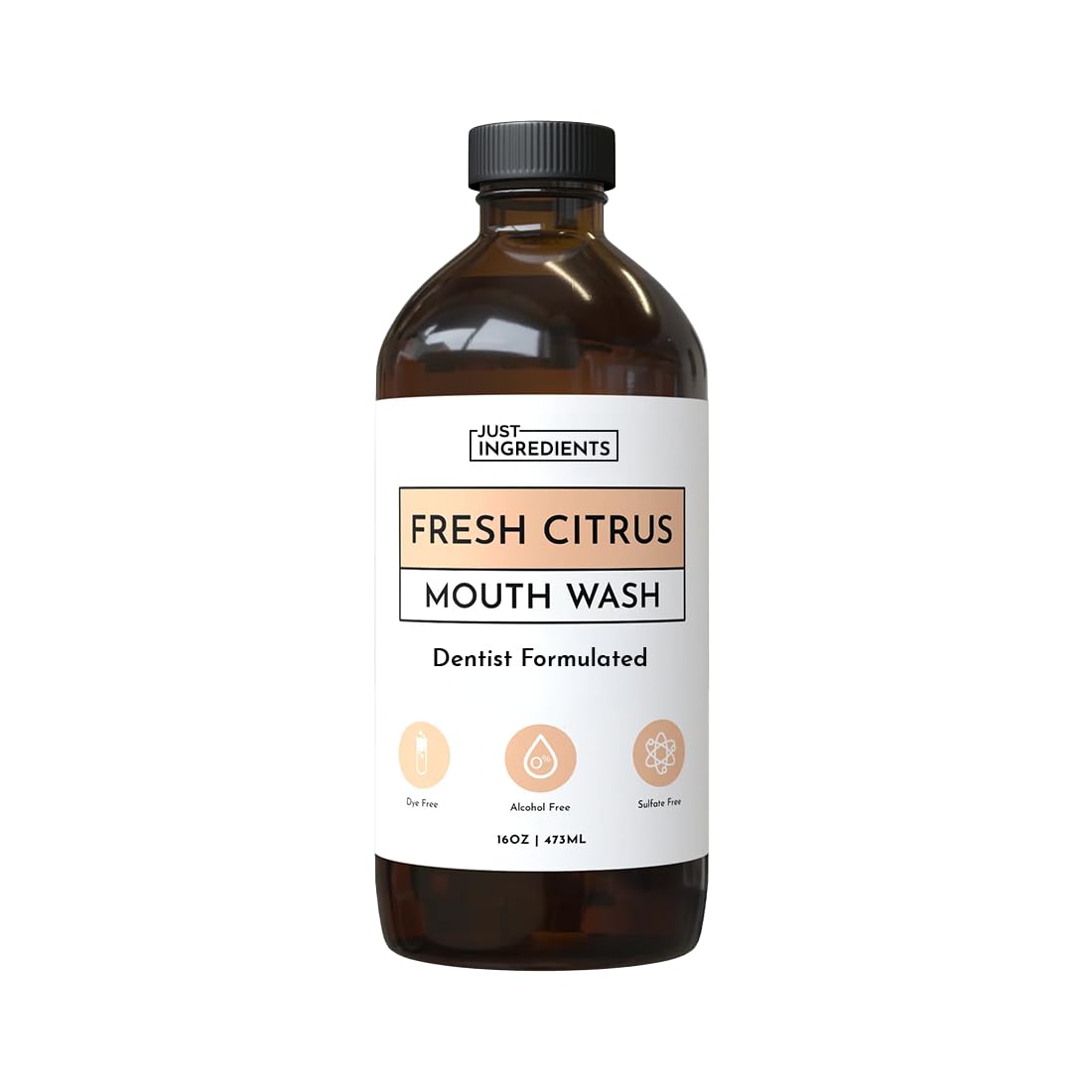 Fresh Citrus Remineralizing Mouthwash – Fluoride-Free, Hydroxyapatite, SilverSol, Xylitol (16 fl oz)